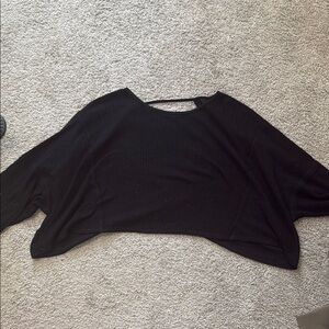 Women's Black Top free people crop